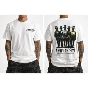 Modern Dandy - Dandyism Graphic Tee - White - Heavyweight Streetwear - LARGE NEW